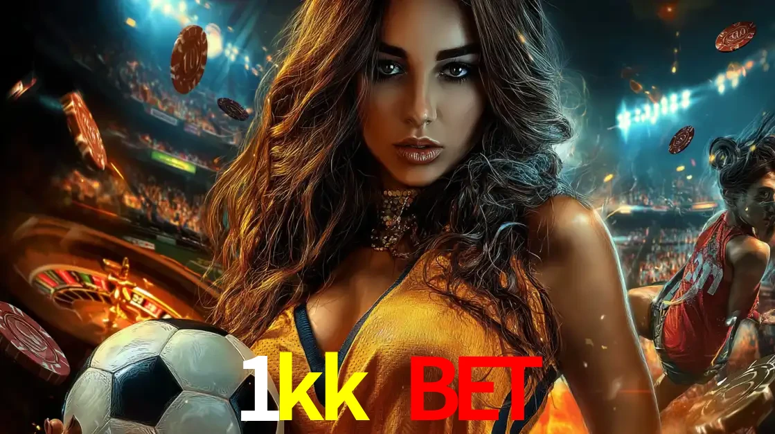 Mulher segurando uma bola de futebol em uma montagem que mistura a paixão esportiva com a emoção da roleta de cassino, tudo disponível na plataforma 1kk bet.